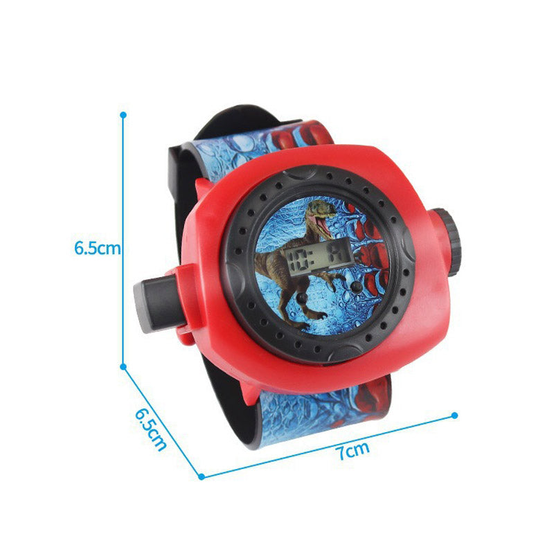 Cartoon Electronic Watch 3D Dinosaur 24 Picture Projection Watch