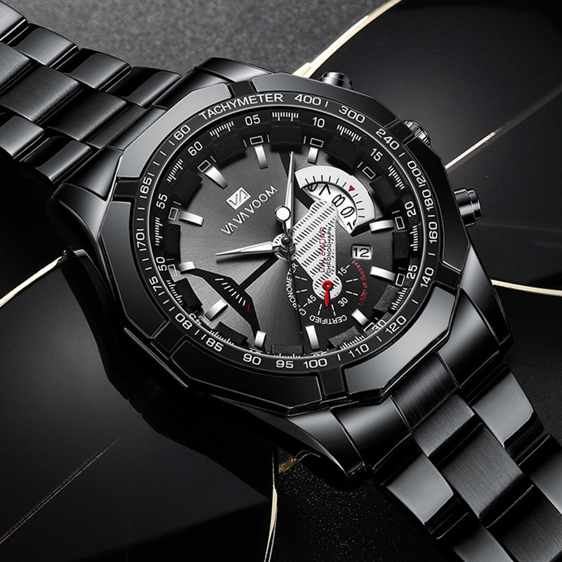 Men's Sports Luminous Non-Automatic Mechanical Multifunction Watch