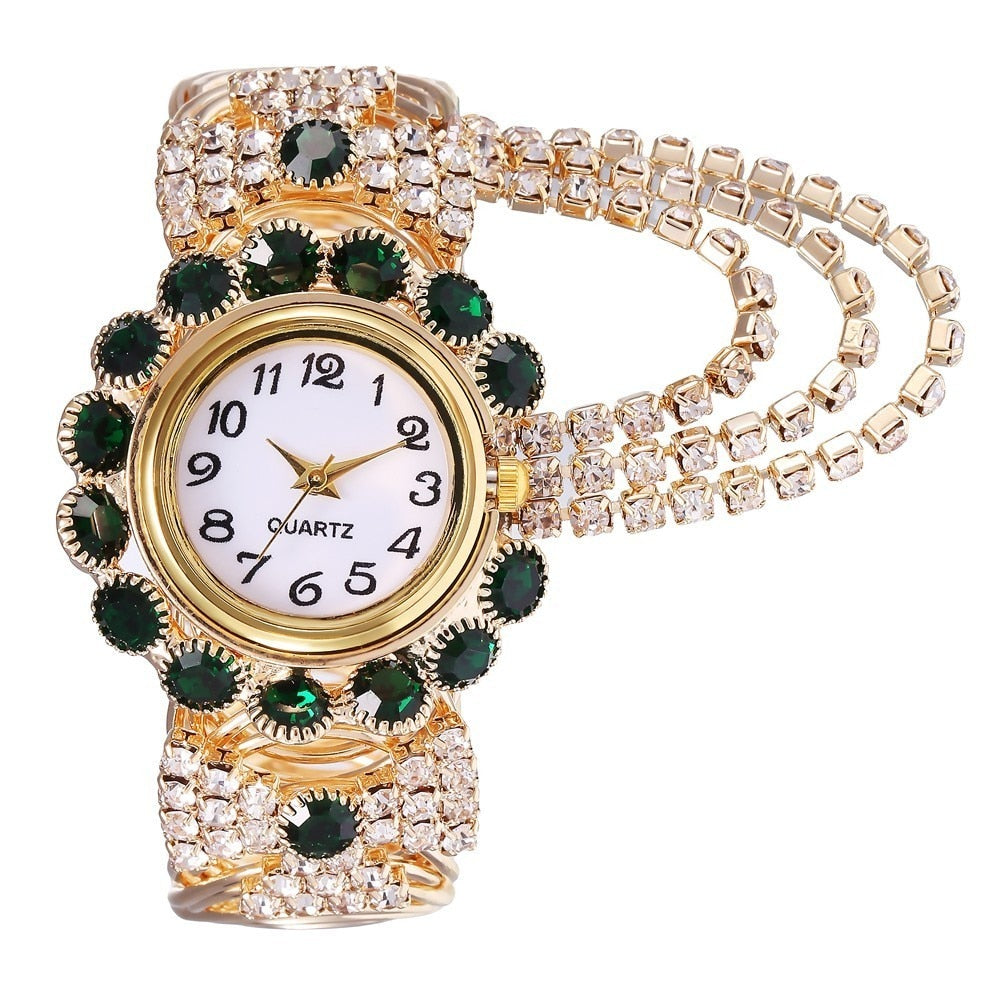 Top Brand Luxury Rhinestone Bracelet Watch Wristwatch