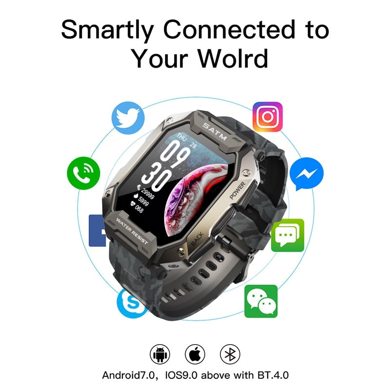 New Swim Sport Smart Watch Men smartwatch depth