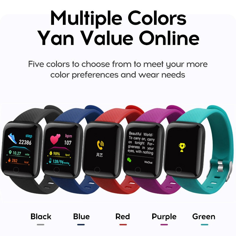 Smart Watches Blood Pressure Waterproof Heart Rate Monitor