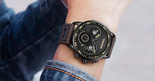 Bold and Masculine Men's Black Watches for a Powerful Look