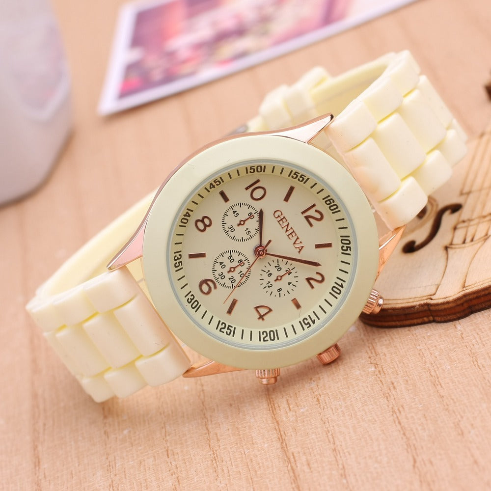 Silicone Couple Watches Trendy Fashion Men's And Women's Quartz Watch