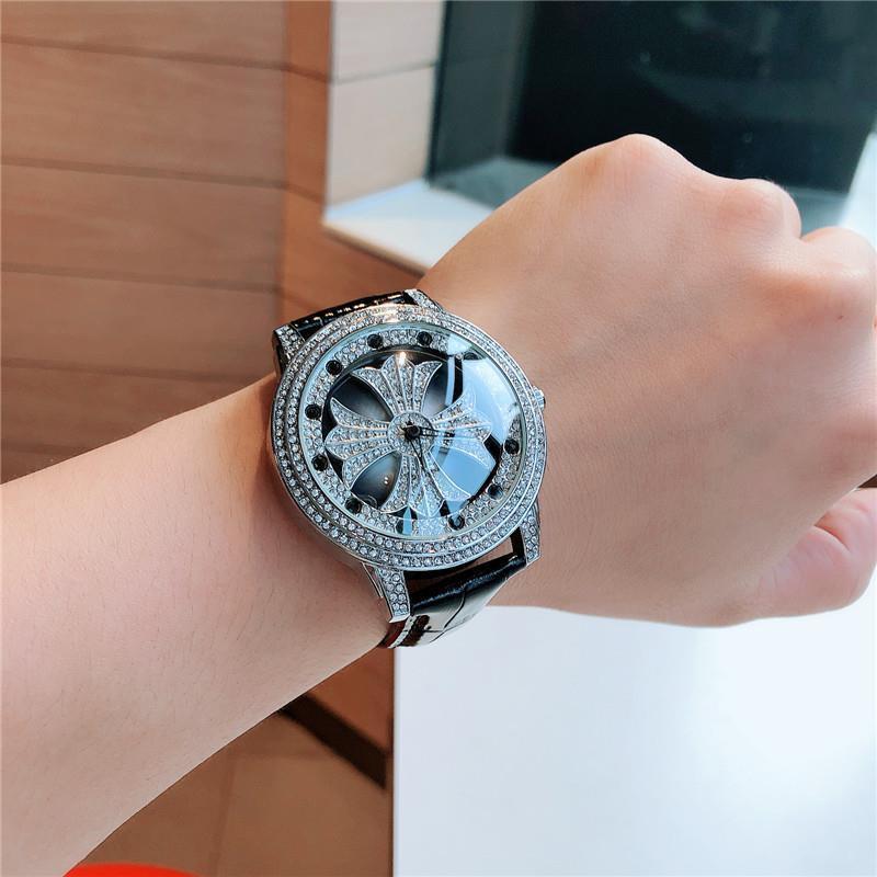 Time Comes To Revolve Student Couple Watch Rotating Waterproof