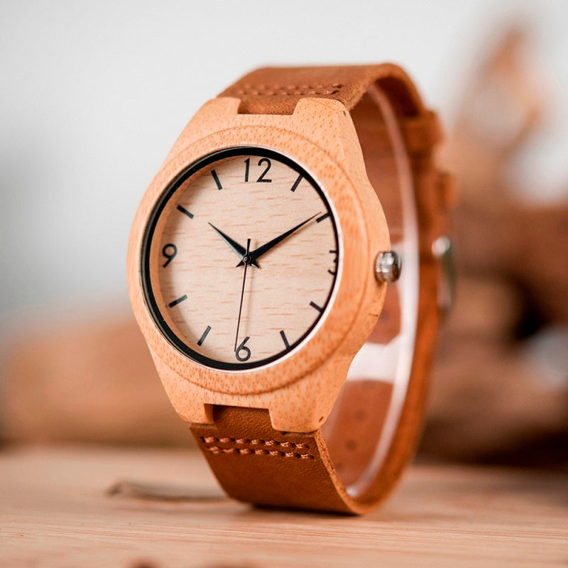 Bamboo Watch Leather Belt