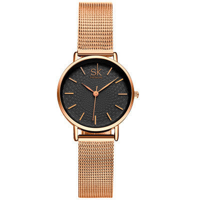 Waterproof quartz watch steel strap watch