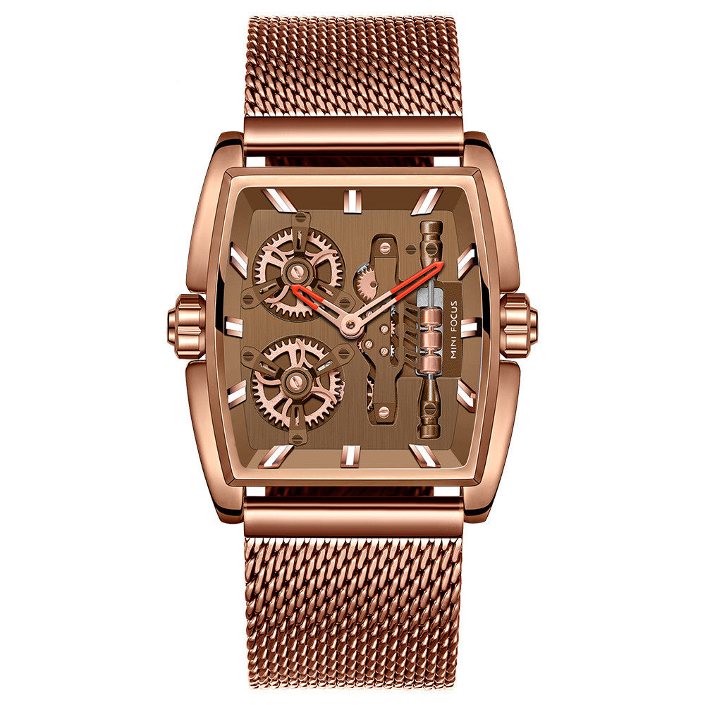 Barrel shell anti-Milan mesh belt men's watch