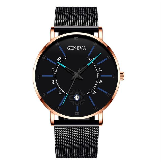 Fashion men's business watch quartz watch classic creative calendar watch