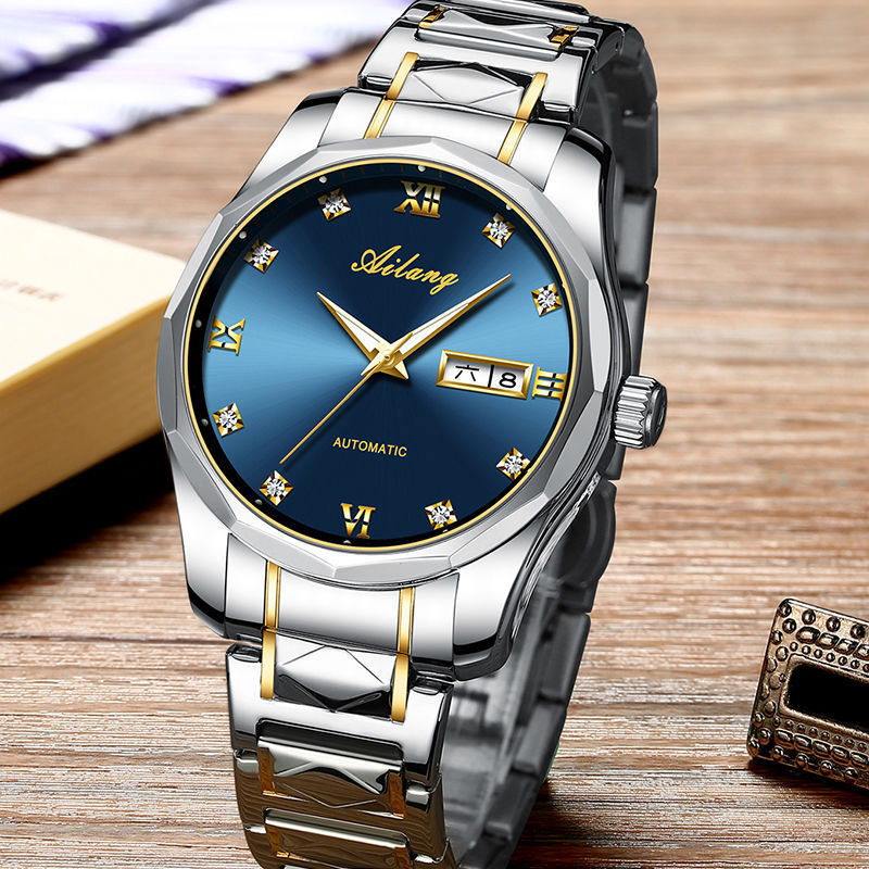 Automatic Mechanical Watch Stainless Steel Watch Men's Waterproof Luminous