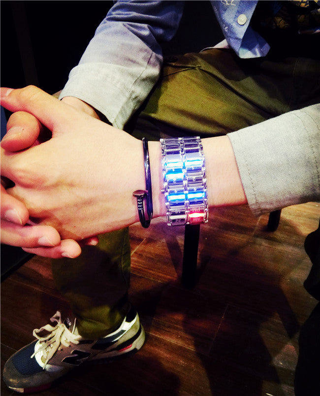 Creative LED Light Men Women Digital Wristwatches Style