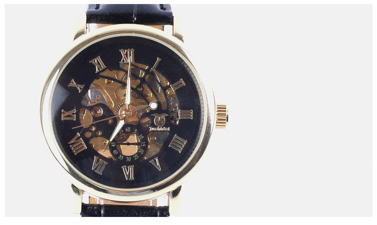 Hollow Mechanical Watch Simple Business Men's Watch