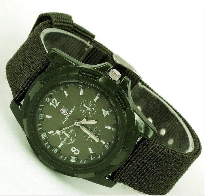 Gemius ARMY watches foreign trade hot woven canvas strap nylon quartz watch military table water and land men's watch