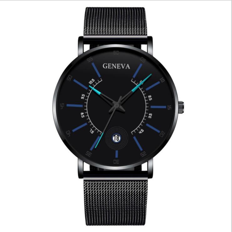 Fashion men's business watch quartz watch classic creative calendar watch