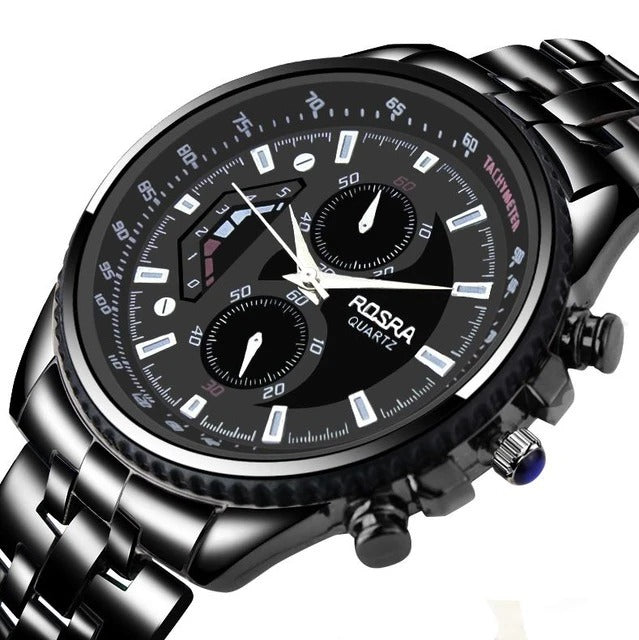 Men's Steel Belt Fashion Quartz Watch