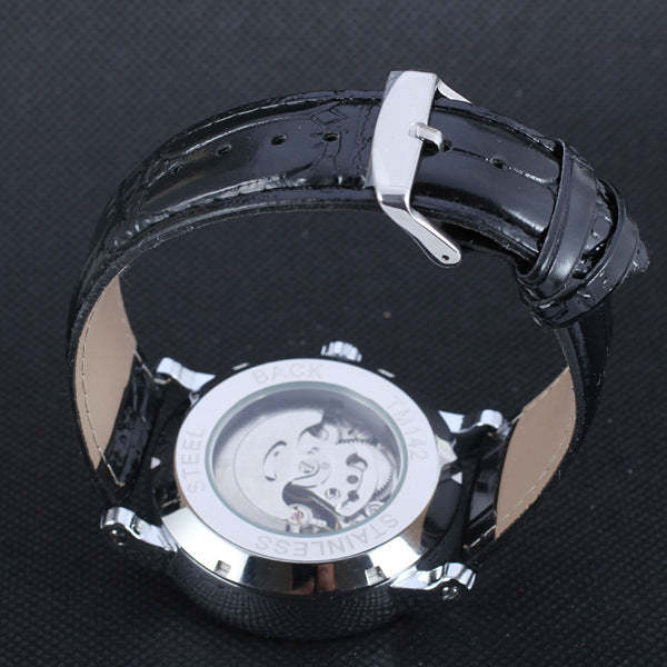 Digital scale automatic mechanical watch