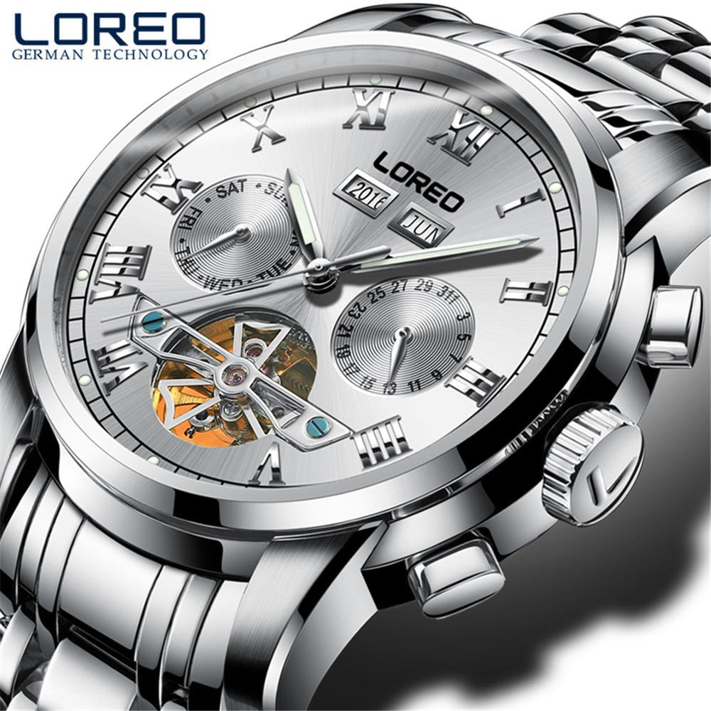 LOREO watch men's mechanical watch