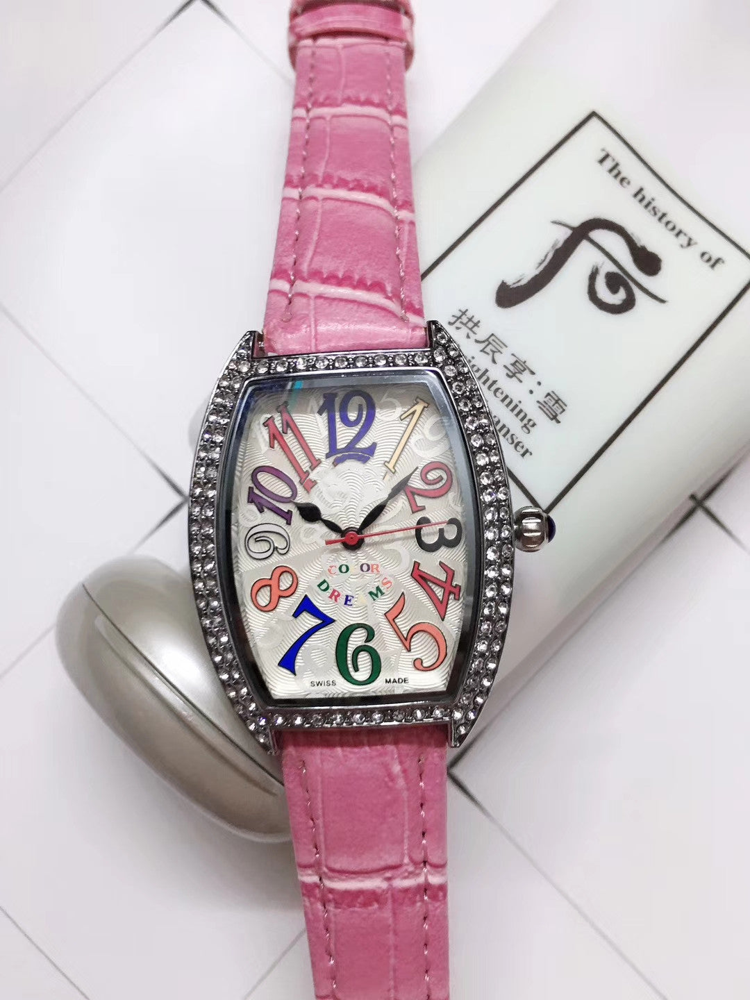 Checkered cartoon digital watch