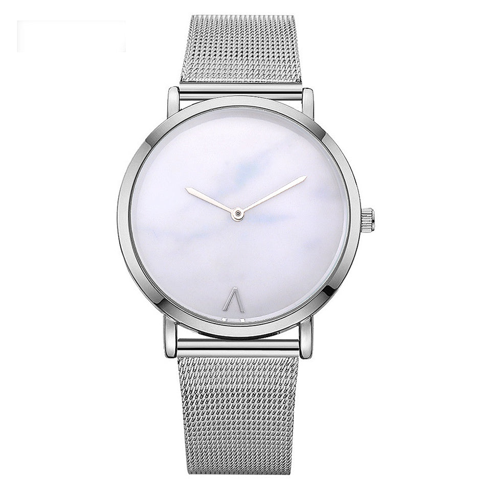 Vansvar  creative marble wristwatch casual women quartz