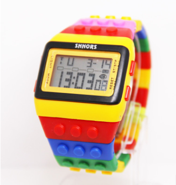 Building Block Design Digital Watch