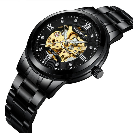 Luminous automatic mechanical men's watch