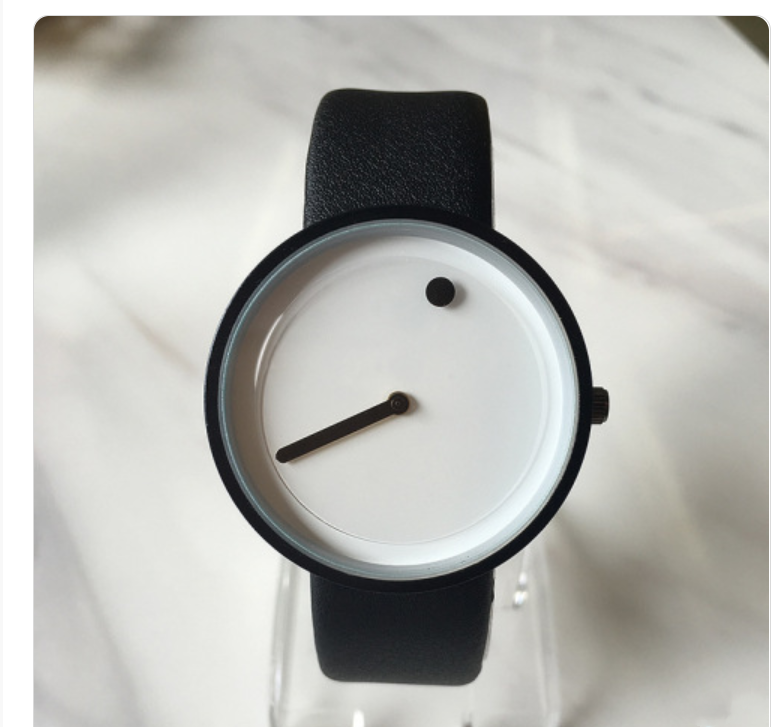 Simple creative concept personality without pointer Korean fashion movement student tide neutral male and female quartz lovers Watch