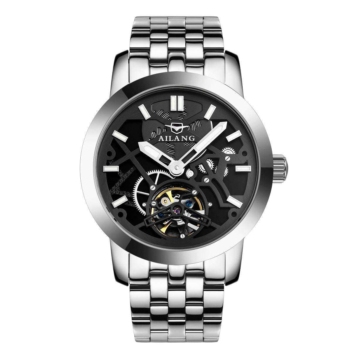 Watch Men's Automatic Mechanical Watch Hollow Flywheel Fashion Men's Watch