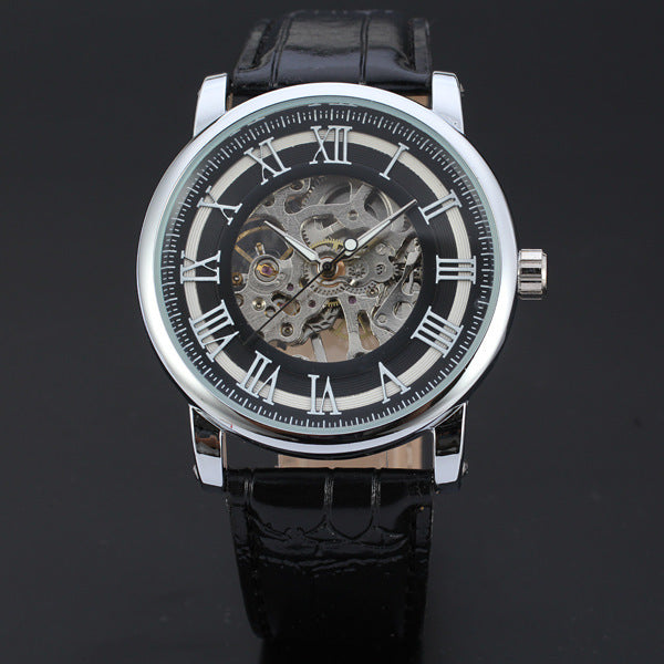 Men's hollow automatic mechanical watch