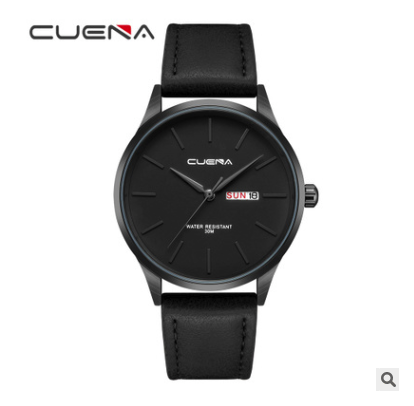 CUENA quartz watch waterproof belt simple watch