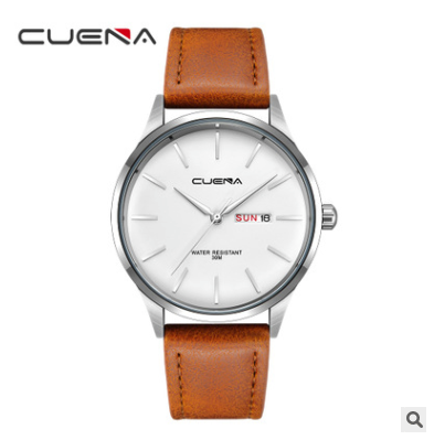 CUENA quartz watch waterproof belt simple watch