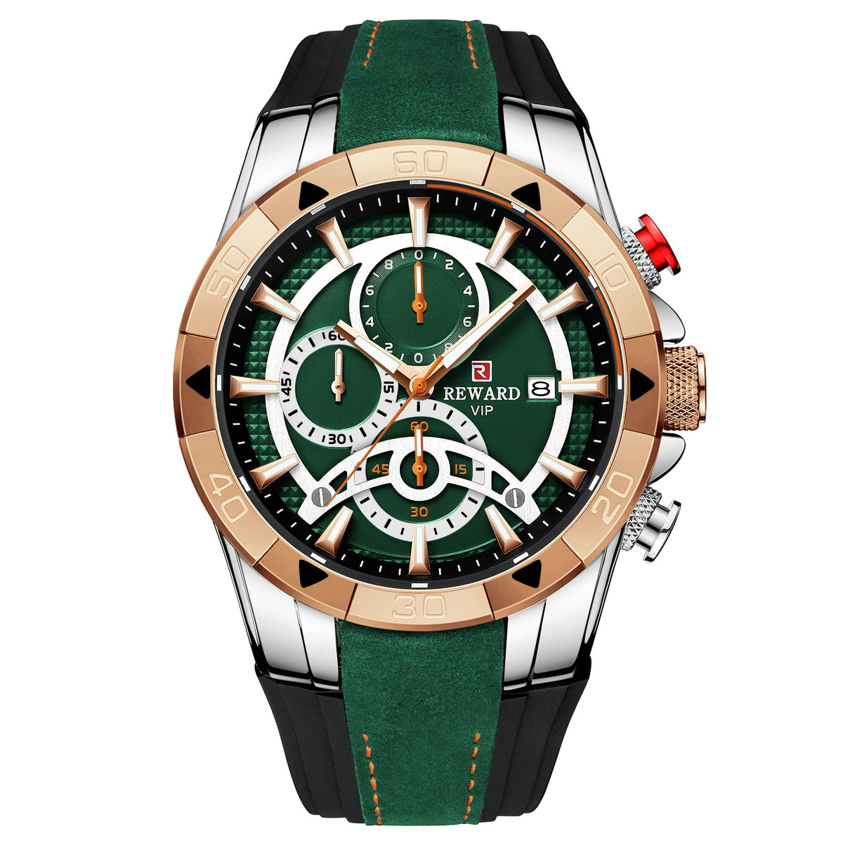 Men's Watch Calendar Watch Tape Quartz Watch