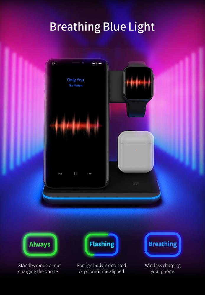 Compatible Mobile Phone Watch Earphone Wireless Charger
