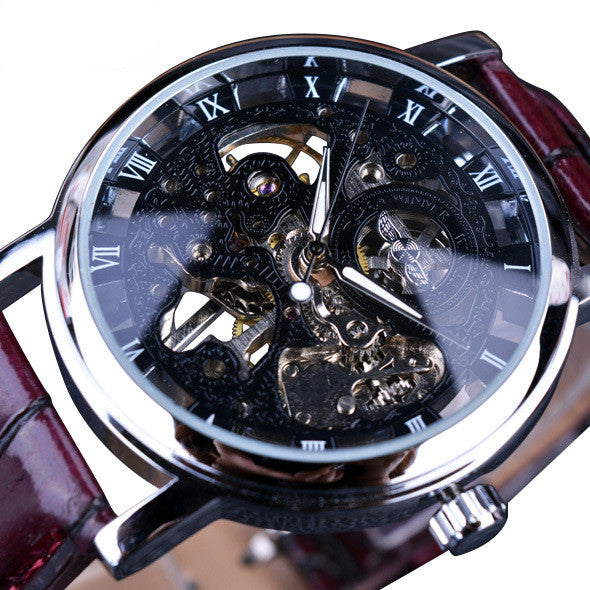 T-Winner Full Hollow Men's And Women's Couple Mechanical Watch