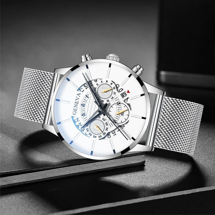 Three Eyes Men's Watch with Calendar