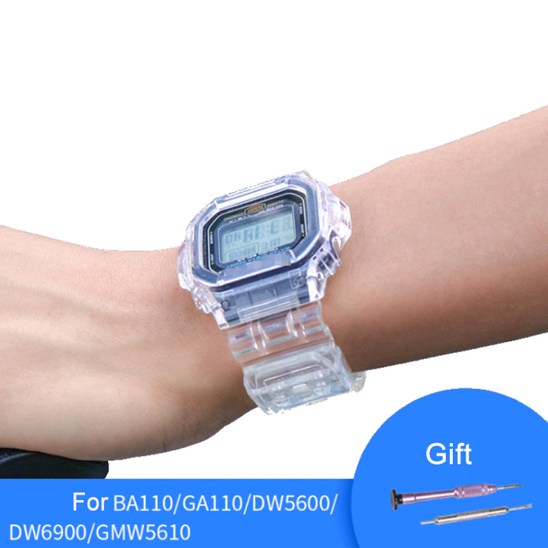 Suitable For G-SHOCK GW5600 GW5610 6900 Transparent Case Strap Accessories