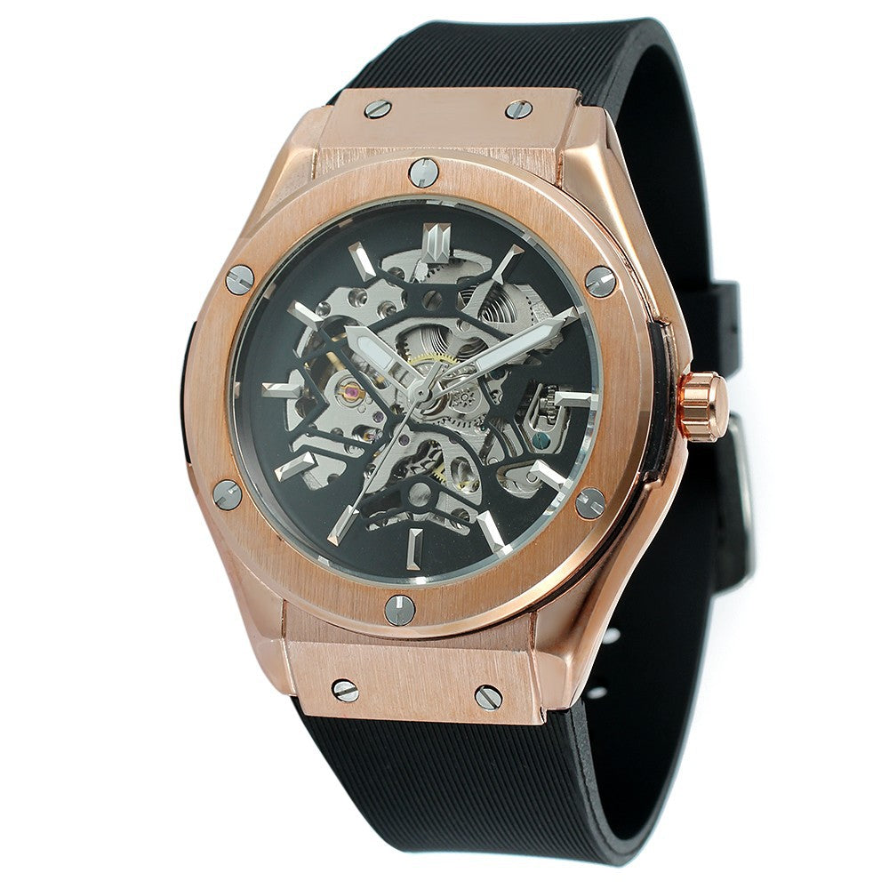 Men's Fashion Casual Hollow Automatic Mechanical Watch