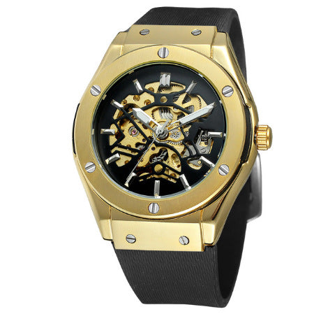 Men's Fashion Casual Hollow Automatic Mechanical Watch