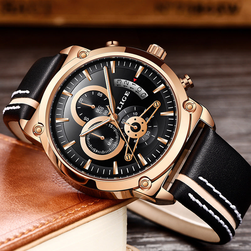 New Multifunctional Waterproof Quartz Watch