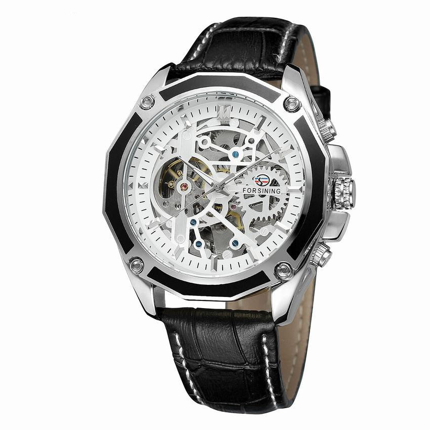 Fashion Leisure Hollow Mechanical Automatic Waterproof Mechanical Watch