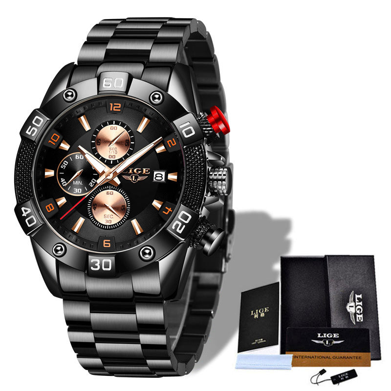 Multifunctional Waterproof Foreign Explosive Quartz Watch