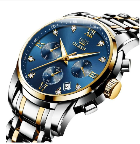 Luxury Brand Men Watches Chronograph Stainless Steel