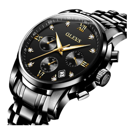 Luxury Brand Men Watches Chronograph Stainless Steel