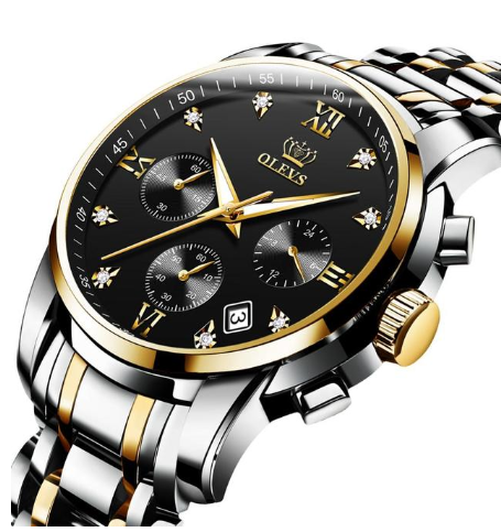 Luxury Brand Men Watches Chronograph Stainless Steel