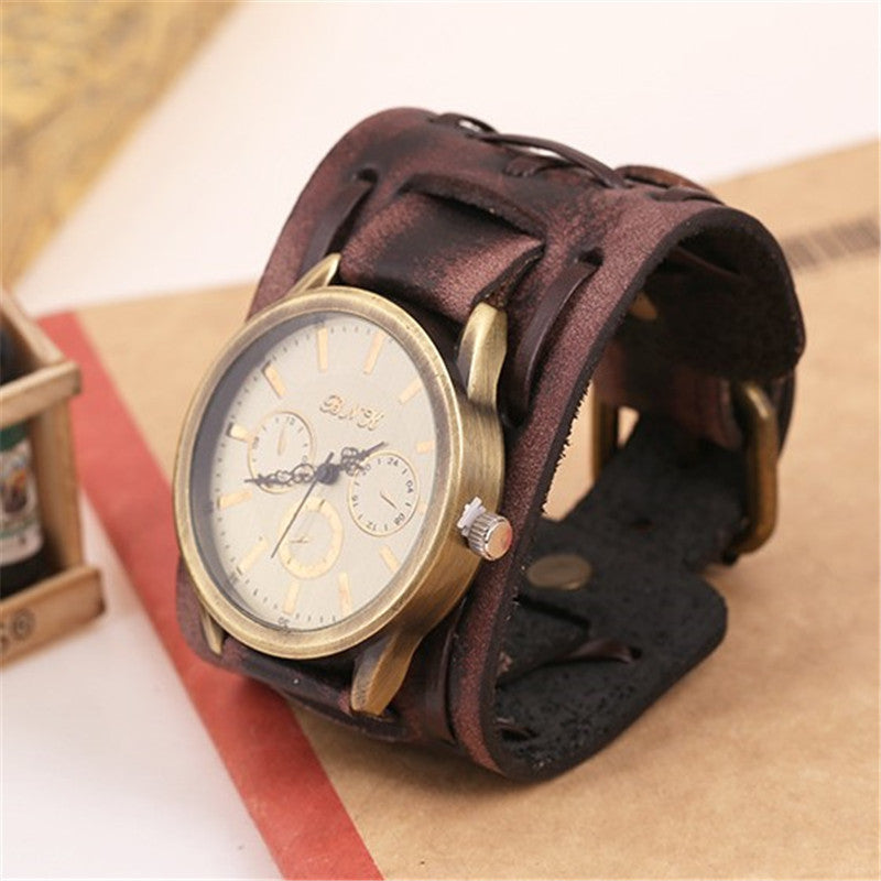 Accessories Foreign Trade Watches Retro Cowhide Watches