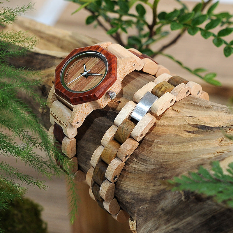 Fashion Retro Simple Ladies Wooden Watch