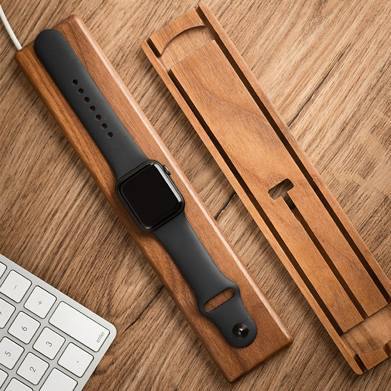 Watch Charger Solid Wood Base