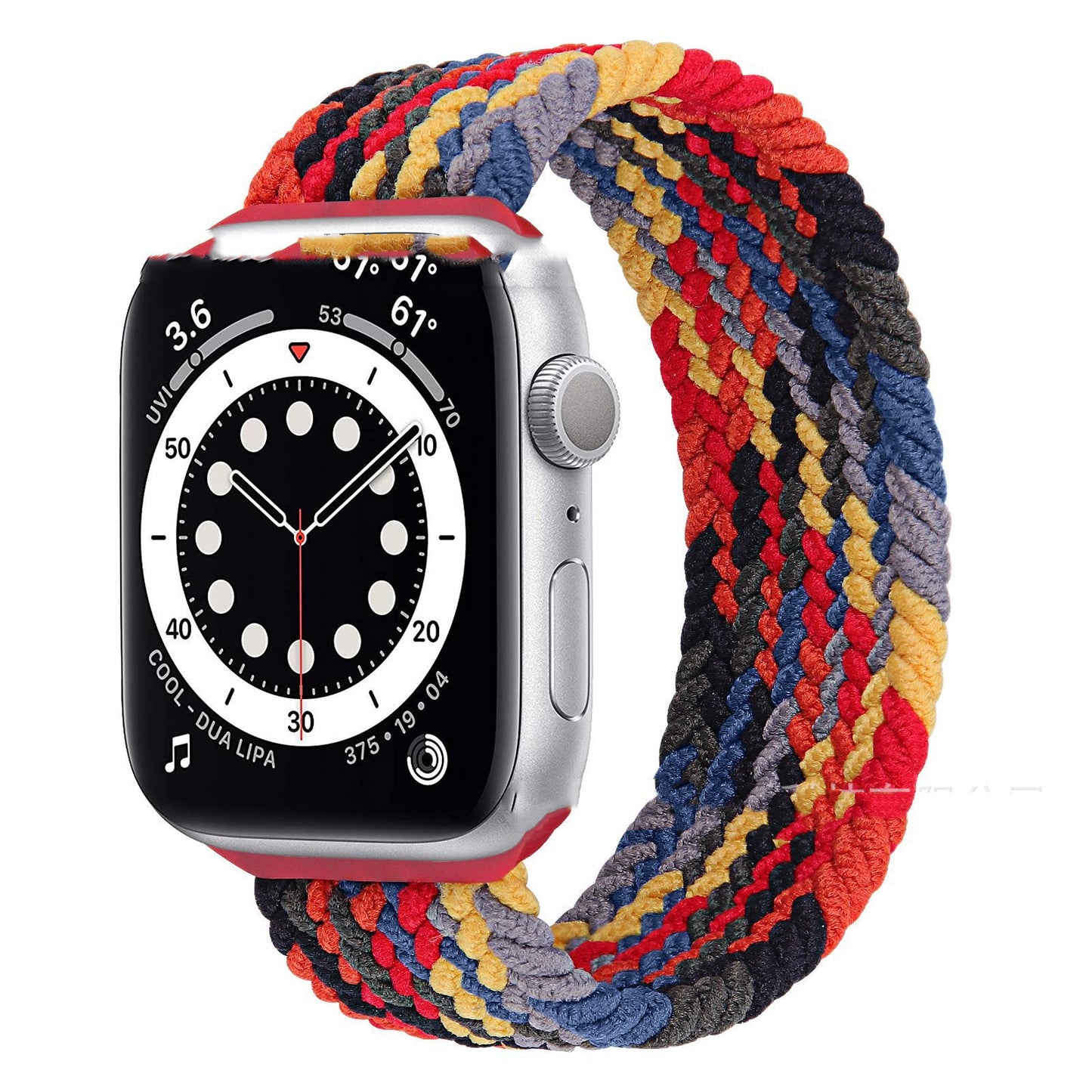 Woven Integrated Silicone Elastic Watch Strap