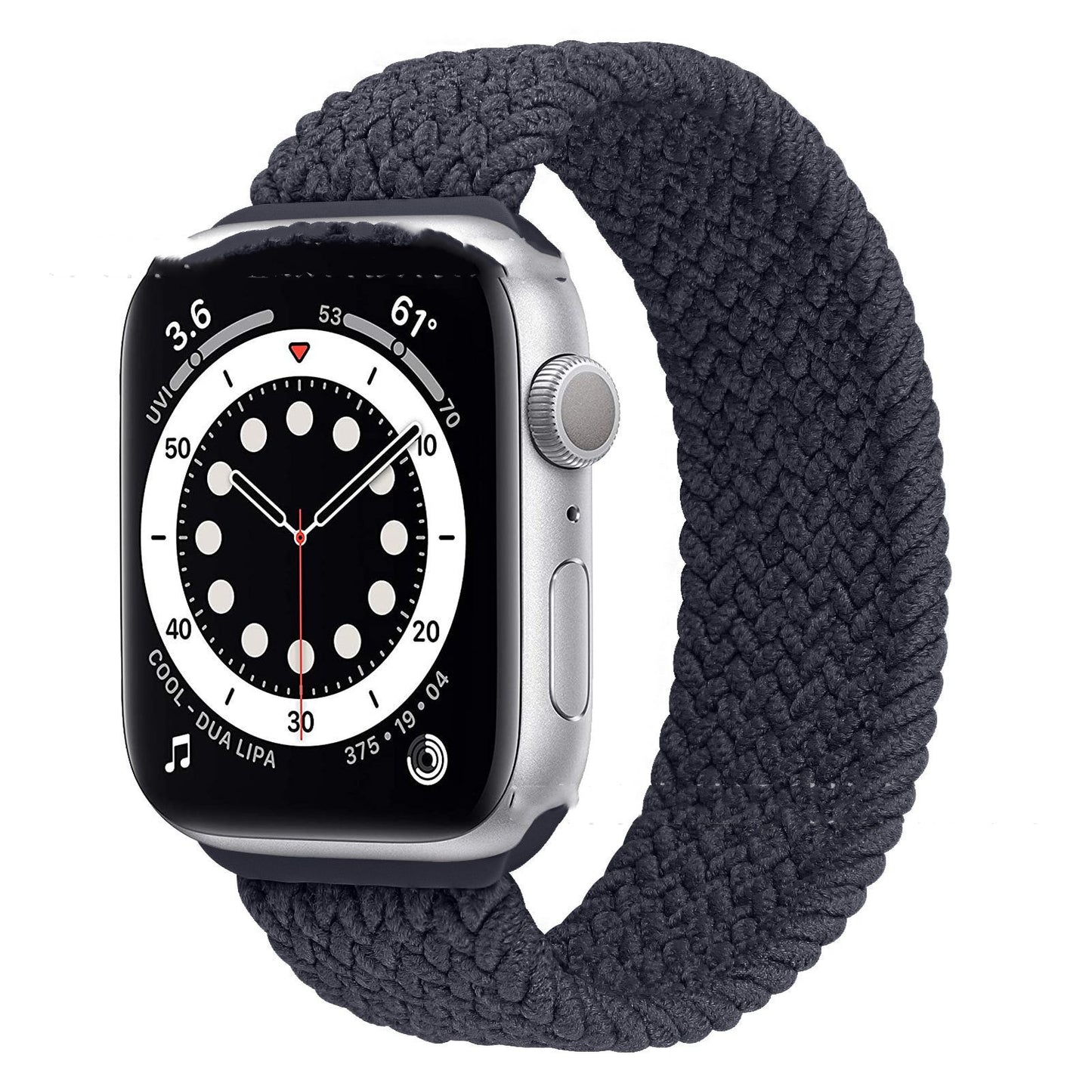 Woven Integrated Silicone Elastic Watch Strap