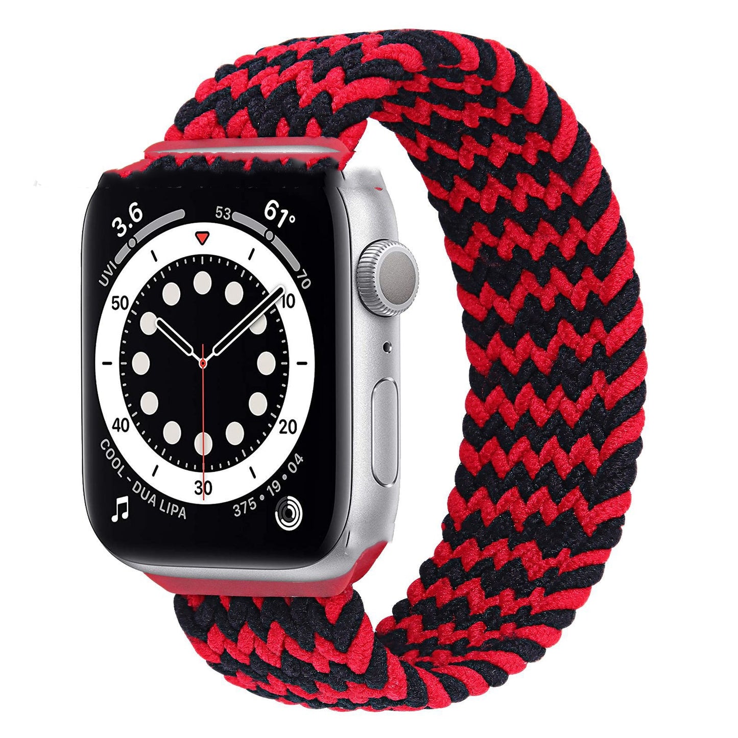 Woven Integrated Silicone Elastic Watch Strap