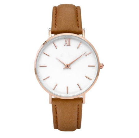 Simple Fashion Bar Nail Scale Leisure Belt Quartz Watch