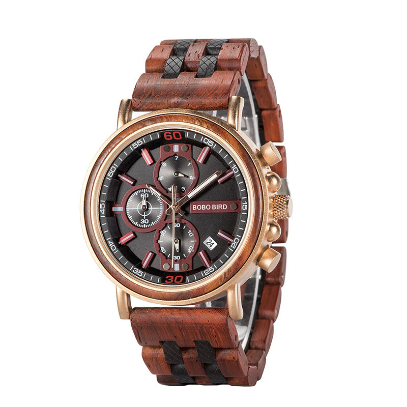 Youth Nightclub Fashion Cool Trend Business Wooden Watch